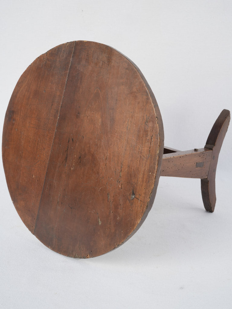 Traditional antique mini wooden folding table