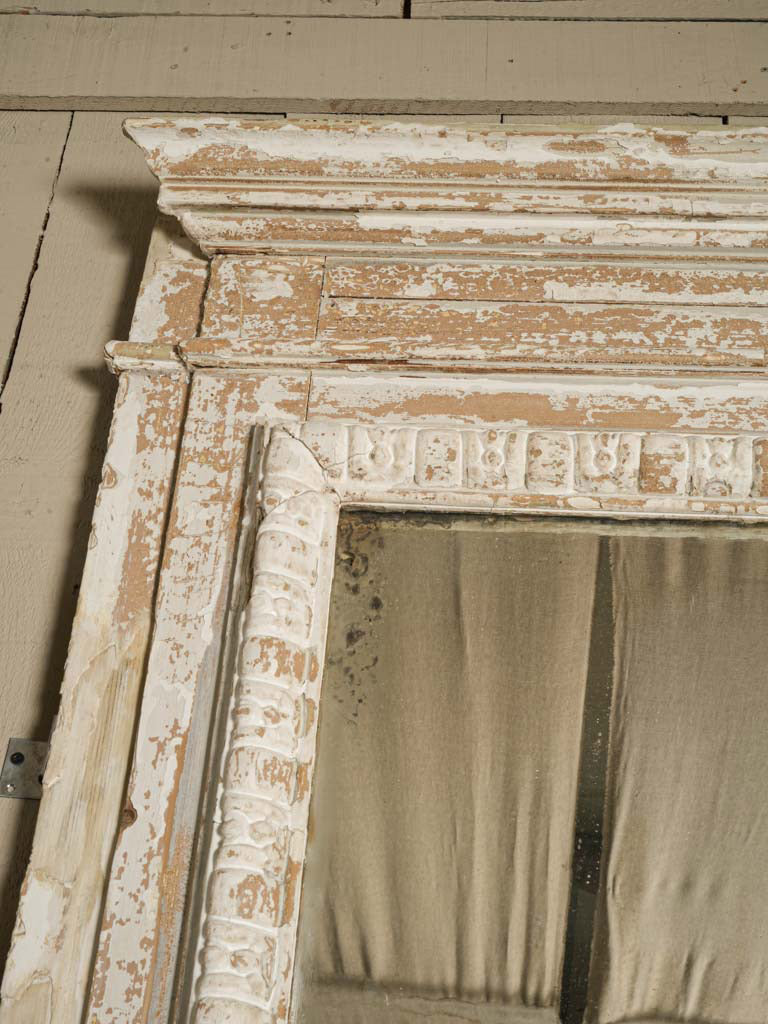 Grand Ivory Carved Mirror  