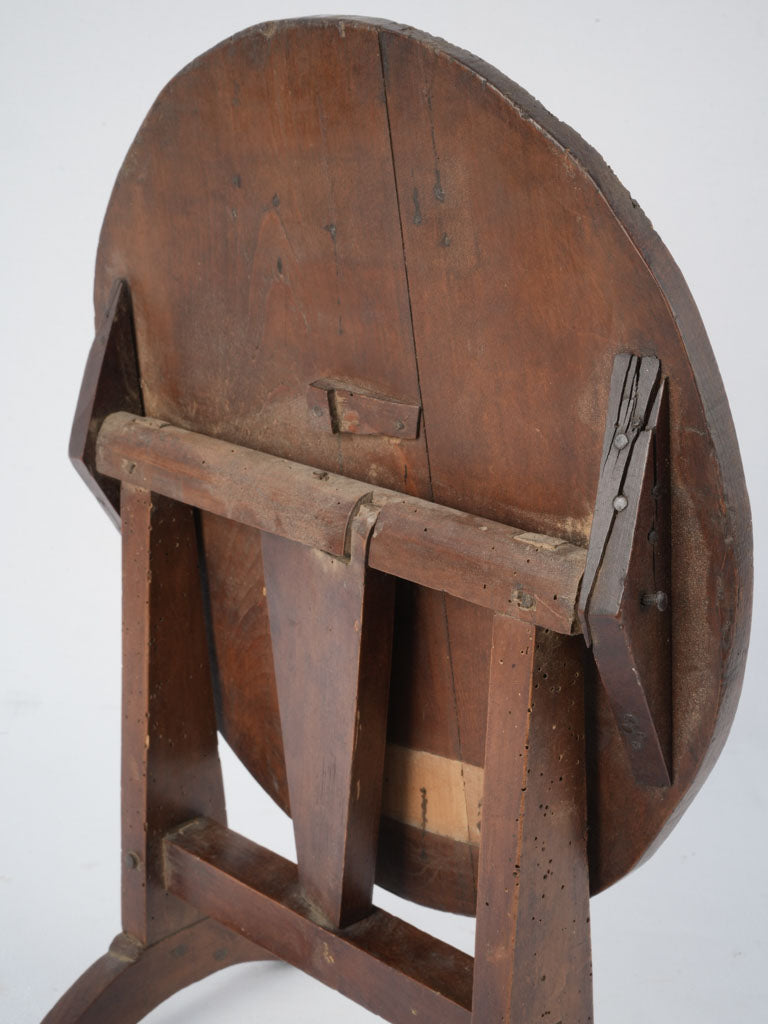 Charming vintage French walnut toy table