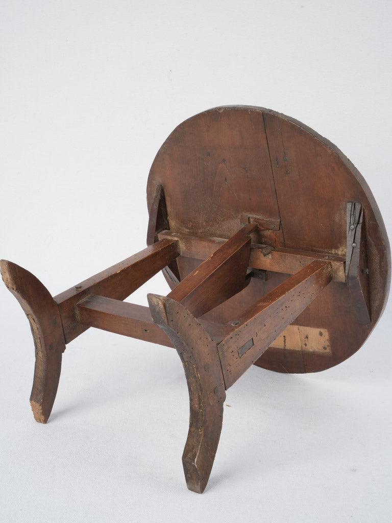 Rare aged rustic foldable wine vigneron table