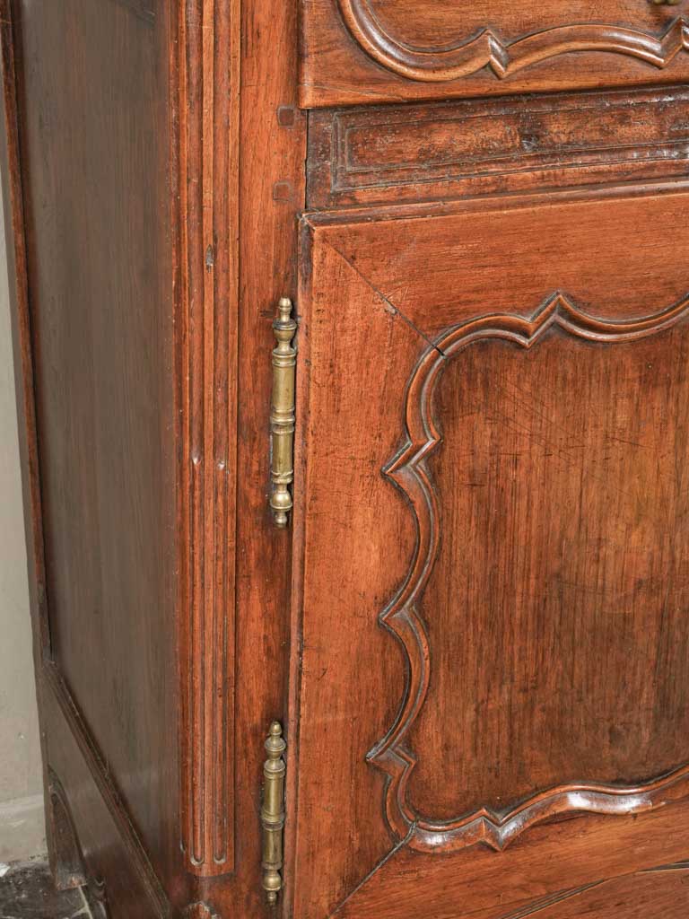 Rustic carved wood French buffet