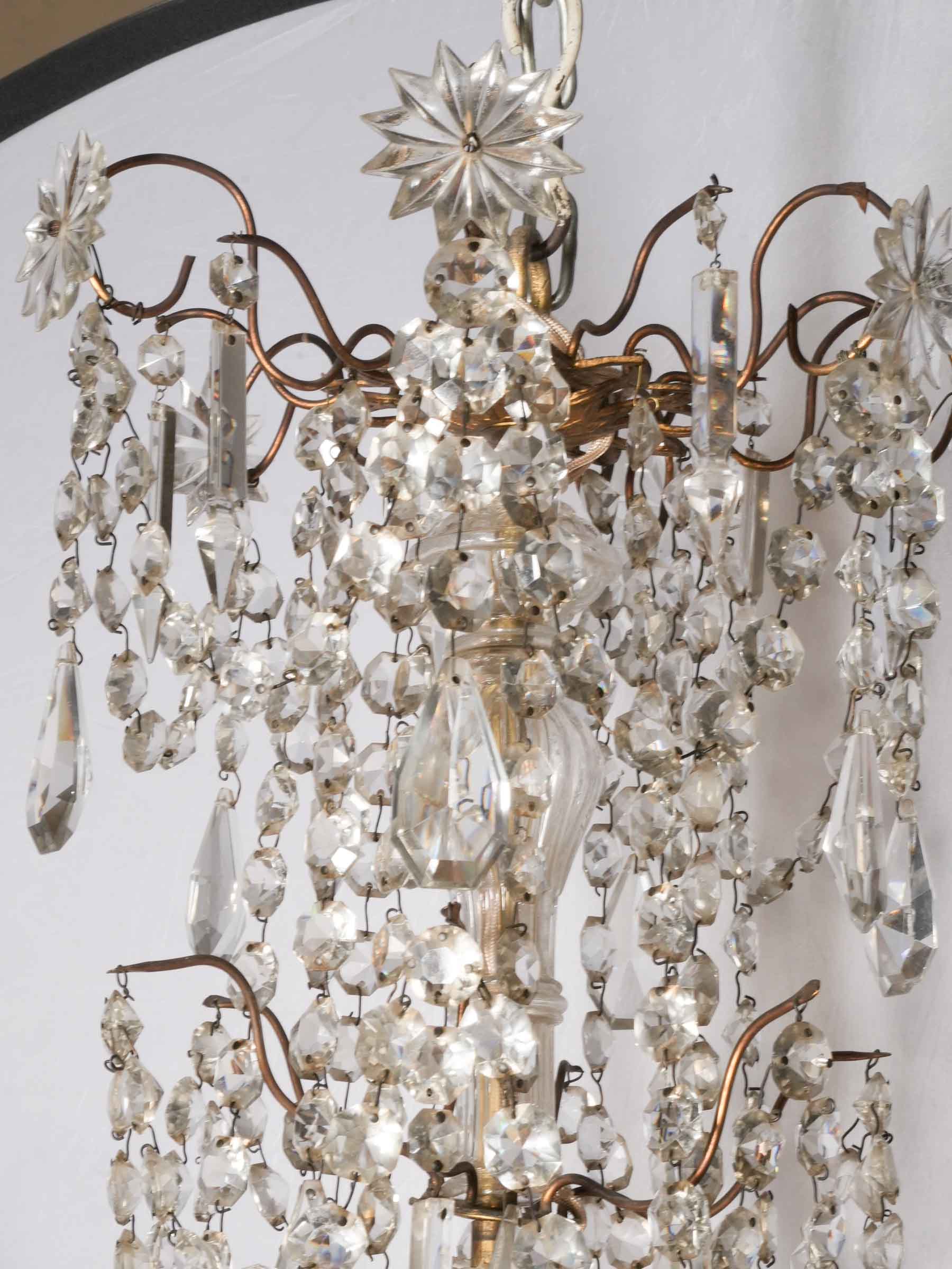 Large 18-Light Gilt-Bronze and Glass French Chandelier, Early 20th Century - 51¼"
