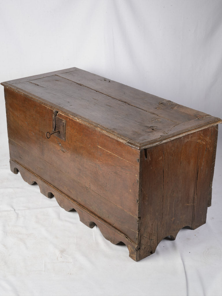 Weathered hand-planed surfaces chest  