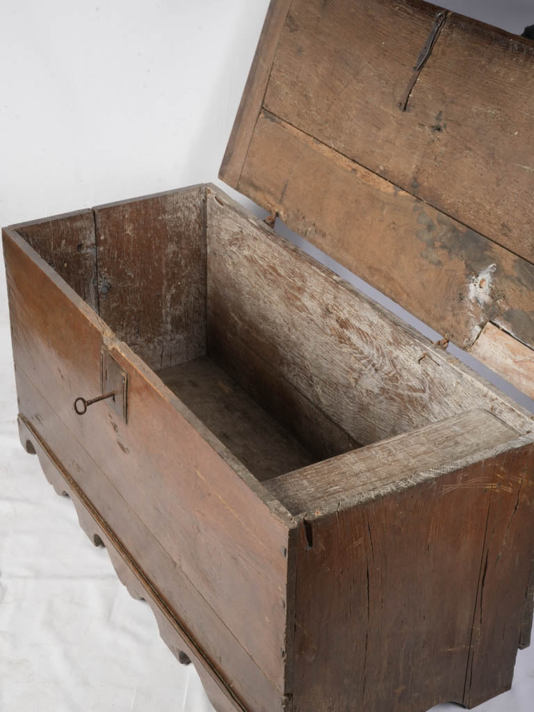 Decorative hand-forged iron chest  