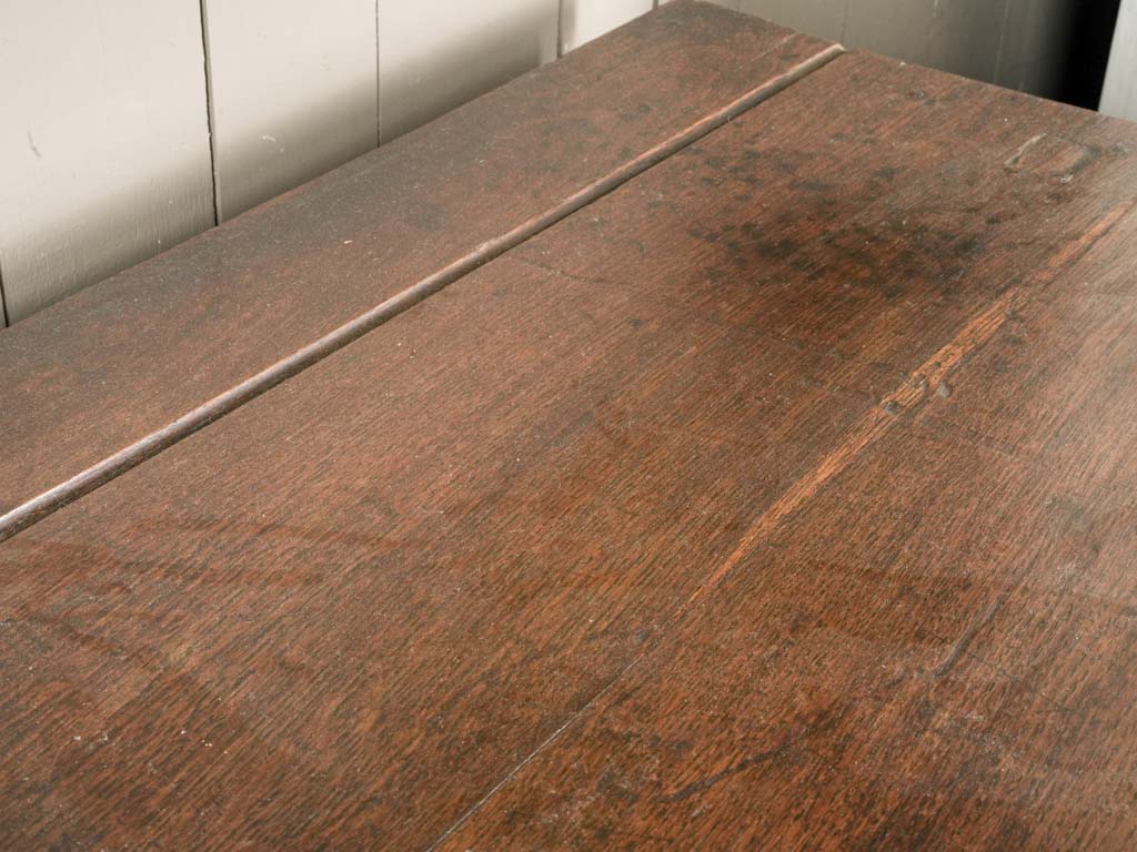 Warm toned walnut oak buffet
