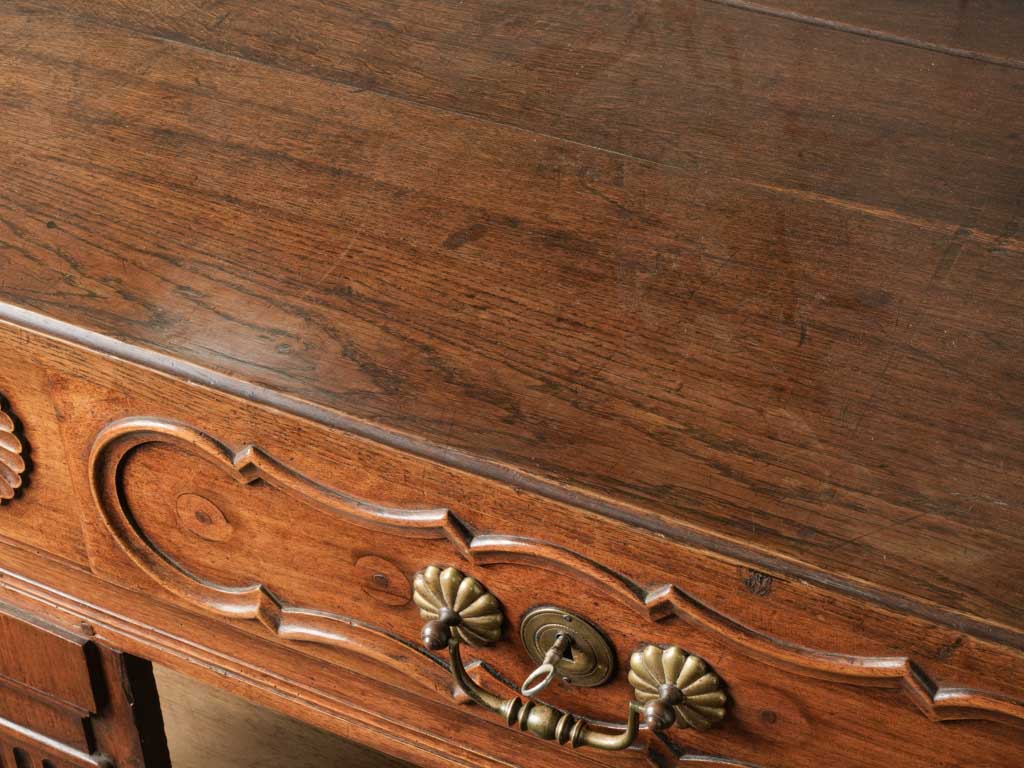 Beautiful antique oak walnut buffet