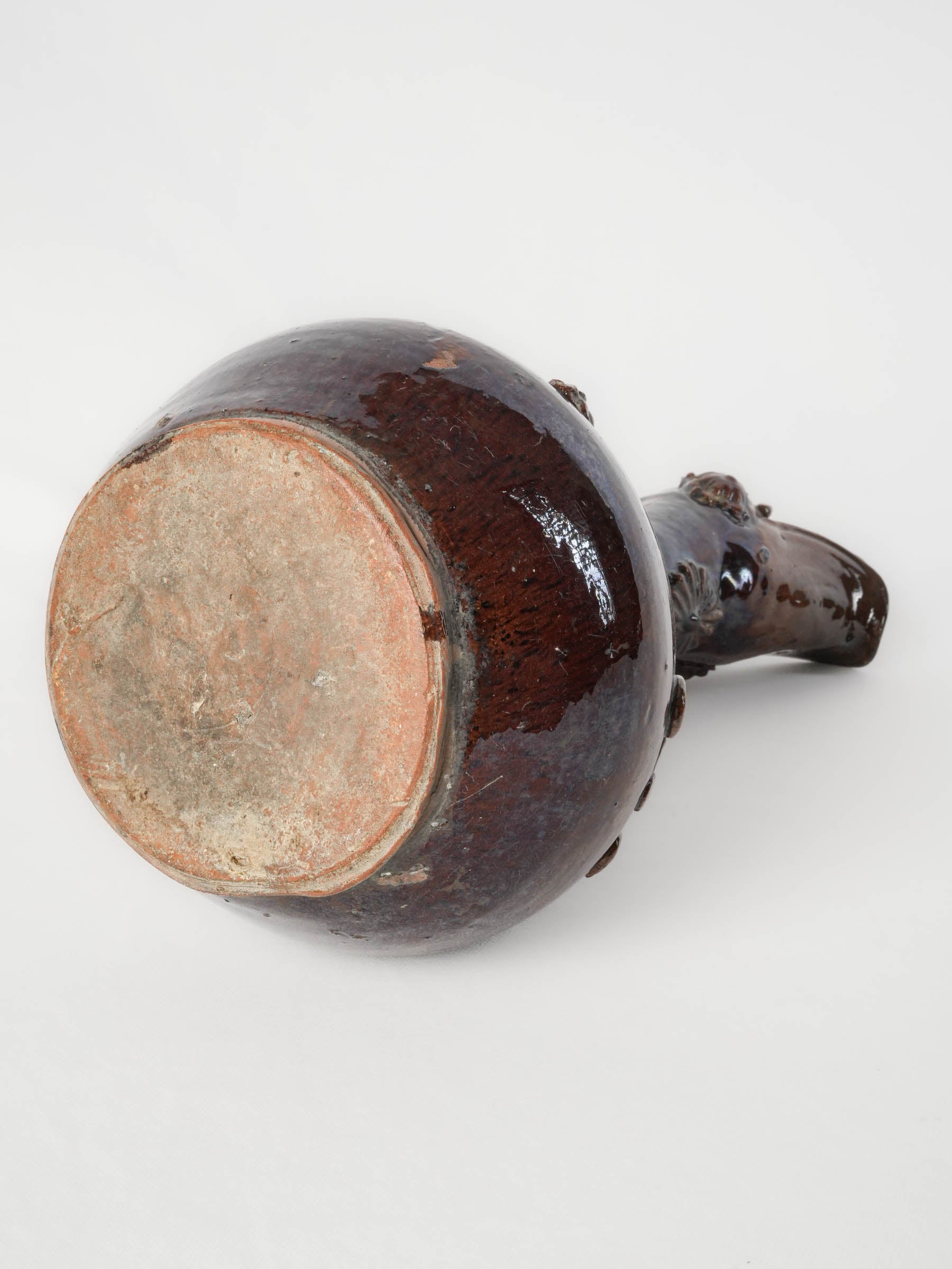 19th-Century Brown-Glazed “Demoiselle d’Avignon” Ewer - 15"