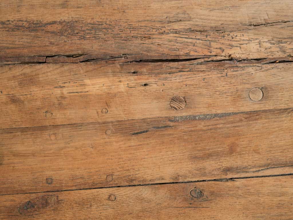 20th Century French Monastery-Style Oak Dining Table - 90½" x 31"