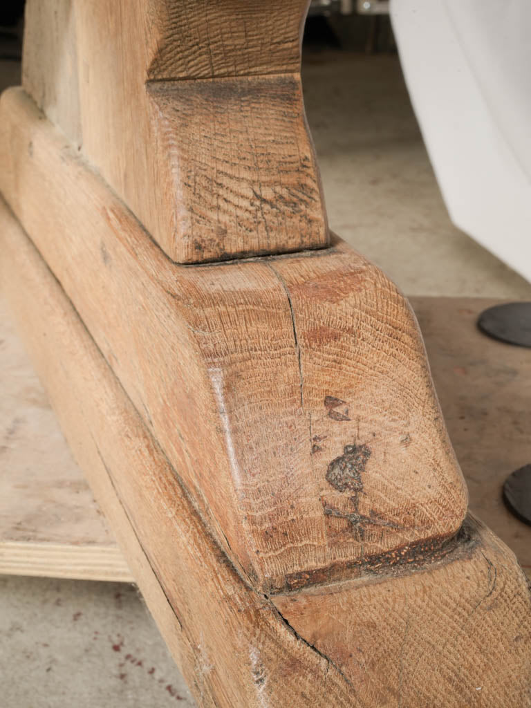 20th Century French Monastery-Style Oak Dining Table - 90½" x 31"