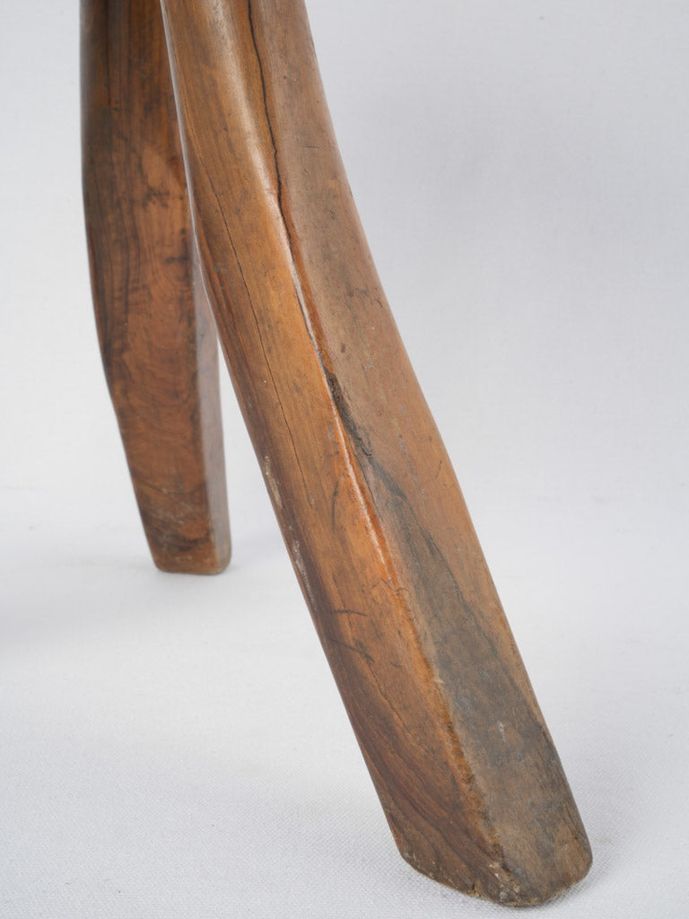 Unique aged milking stool, charming, nostalgic 