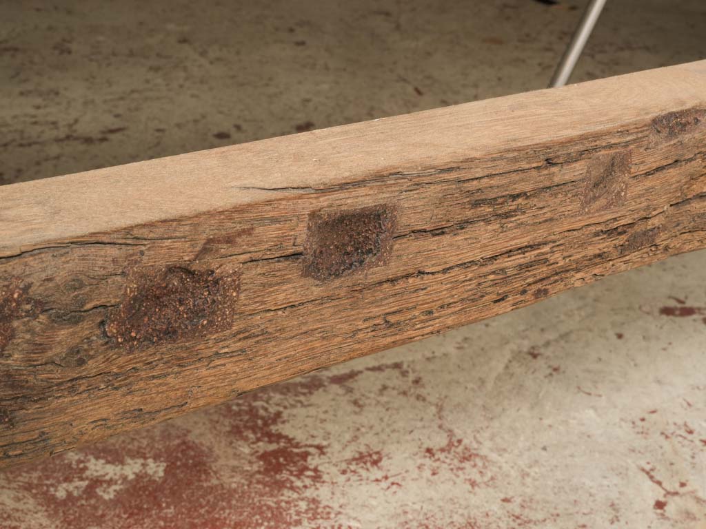 20th Century French Monastery-Style Oak Dining Table - 90½" x 31"