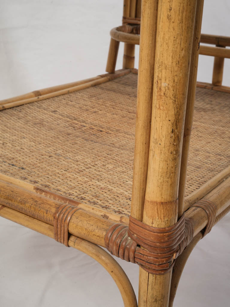 Warm-toned Bamboo Drinks Cart  