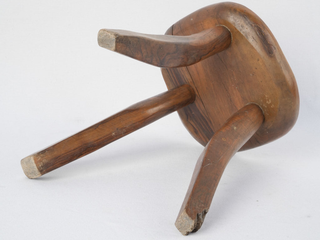 Farmhouse goat milking stool, rustic, unique