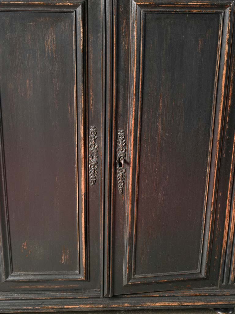 Authentic dark wood French cabinet  