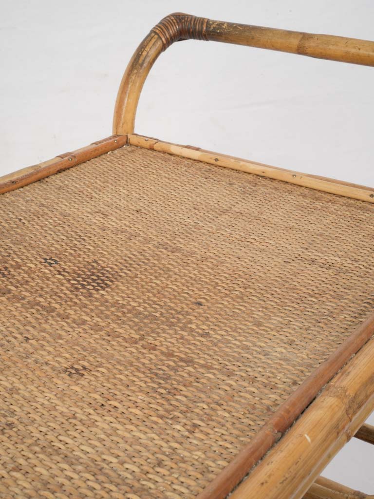 Mid-century Bamboo Drink Trolley  