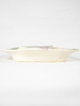 Curved asparagus cradle w/ purple artichoke detail 10¼" x 15"