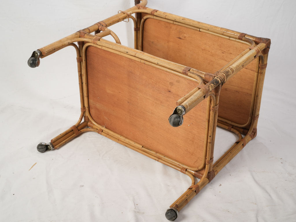 Handcrafted French Bar Service Cart  