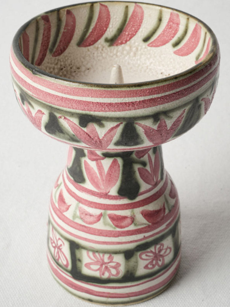 Soft rose decor candlestick