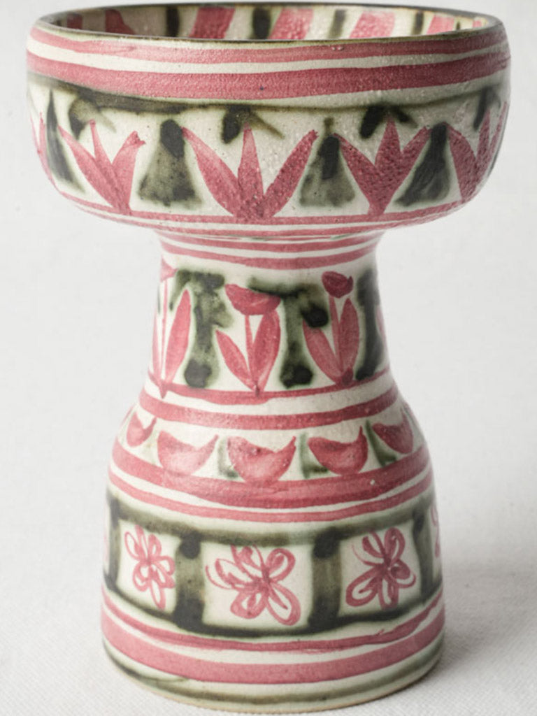 Breton faience style candlestick