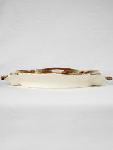 Private collection Majolica asparagus plate