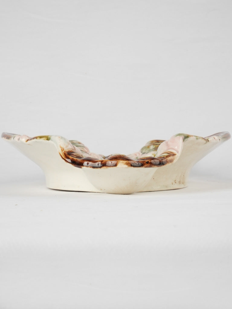 Collectible white asparagus porcelain platter