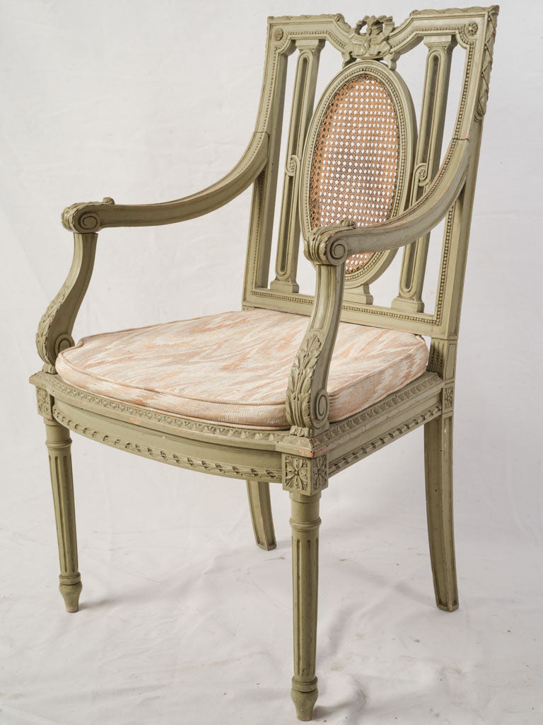 Mid-20th Century Pair of Decorative French Louis XVI Style Accent Chairs - 38¼"