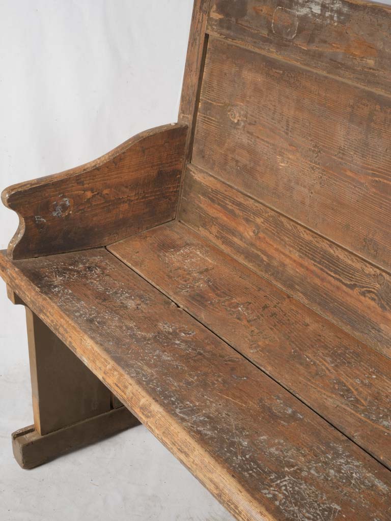 Ascetic rural parish bench