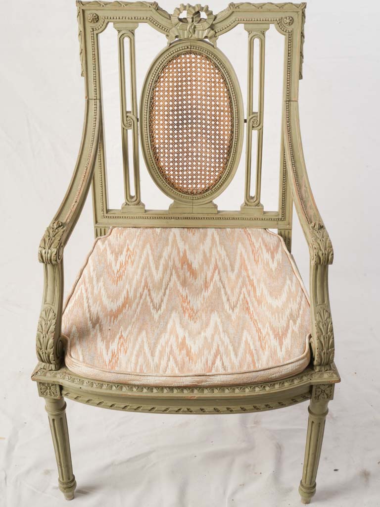 Mid-20th Century Pair of Decorative French Louis XVI Style Accent Chairs - 38¼"