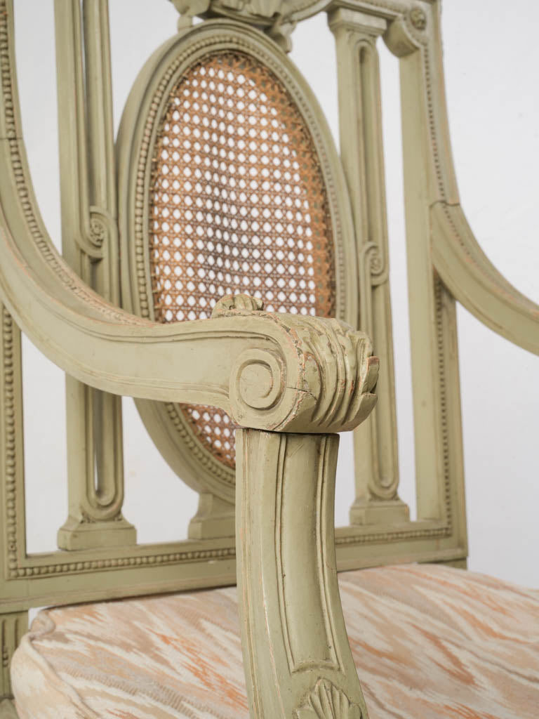 Mid-20th Century Pair of Decorative French Louis XVI Style Accent Chairs - 38¼"