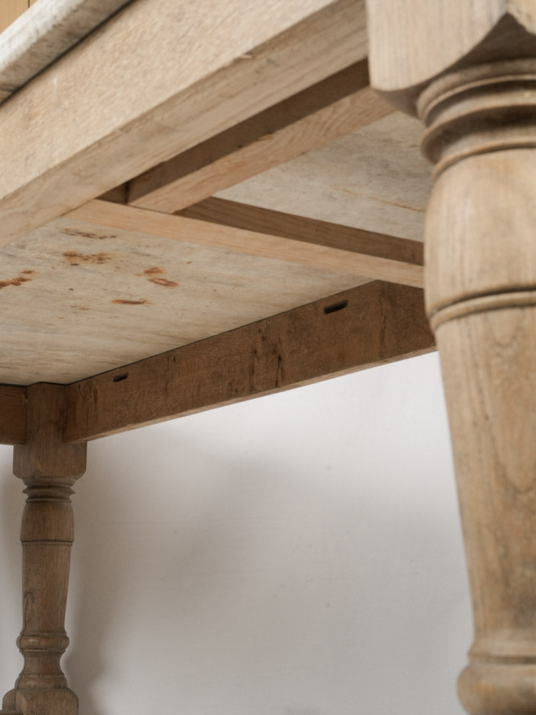 Classic French oak marble table