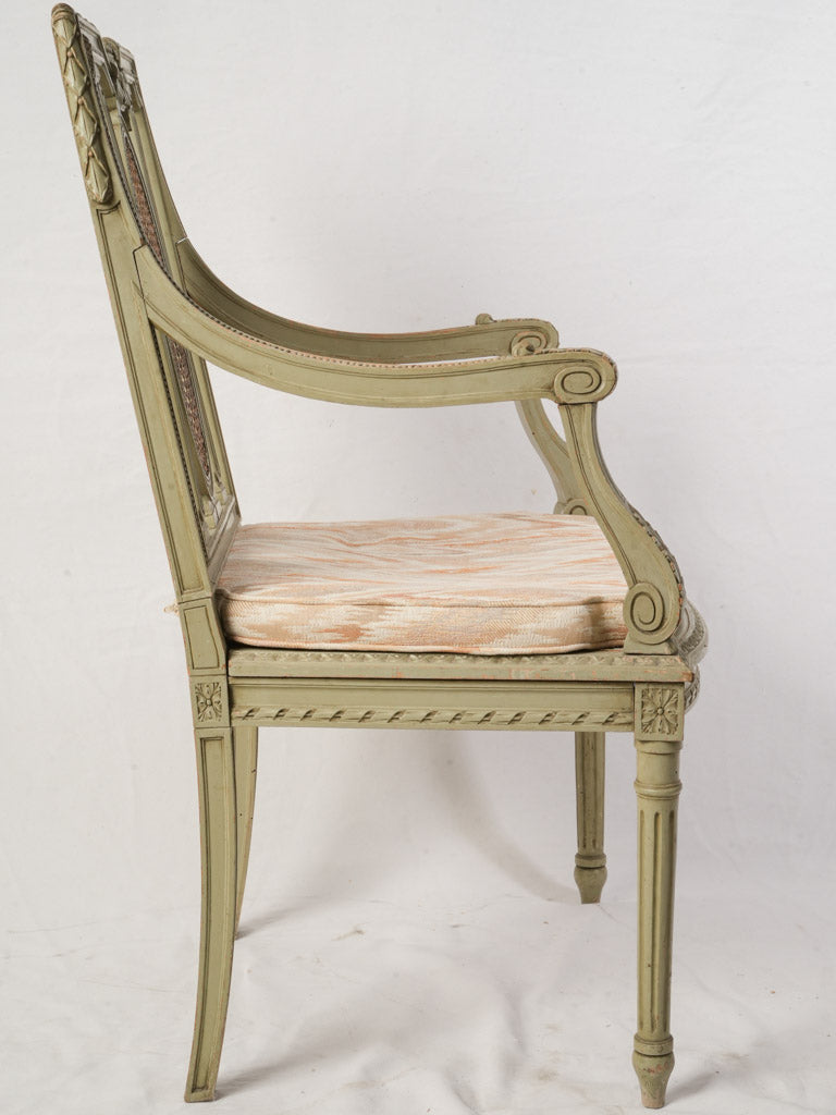 Mid-20th Century Pair of Decorative French Louis XVI Style Accent Chairs - 38¼"