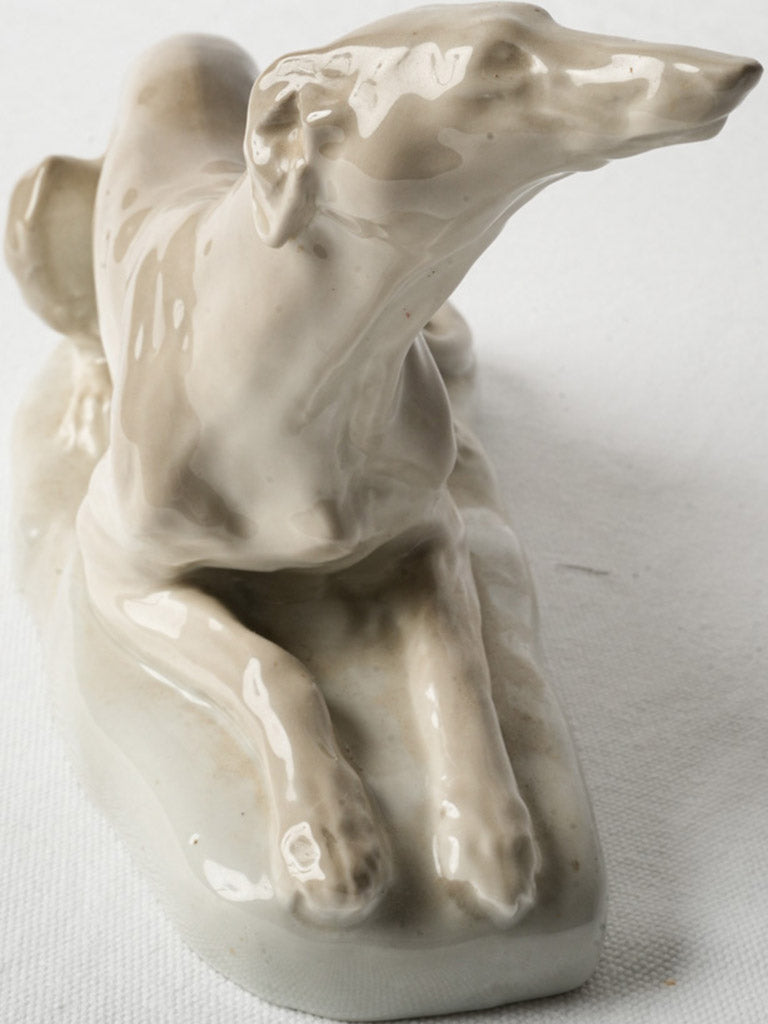 Antique Limoges greyhound figurine  