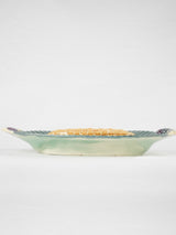 Vintage ceramic basket-shaped serving platter