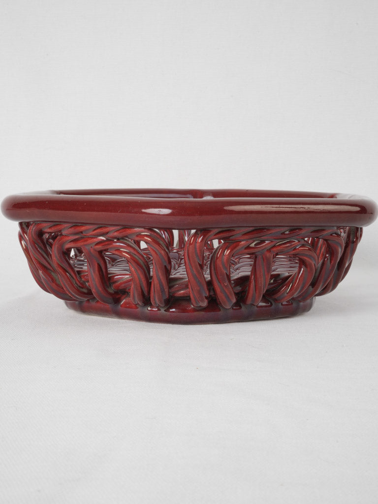 Antique Mediterranean-style pottery dish