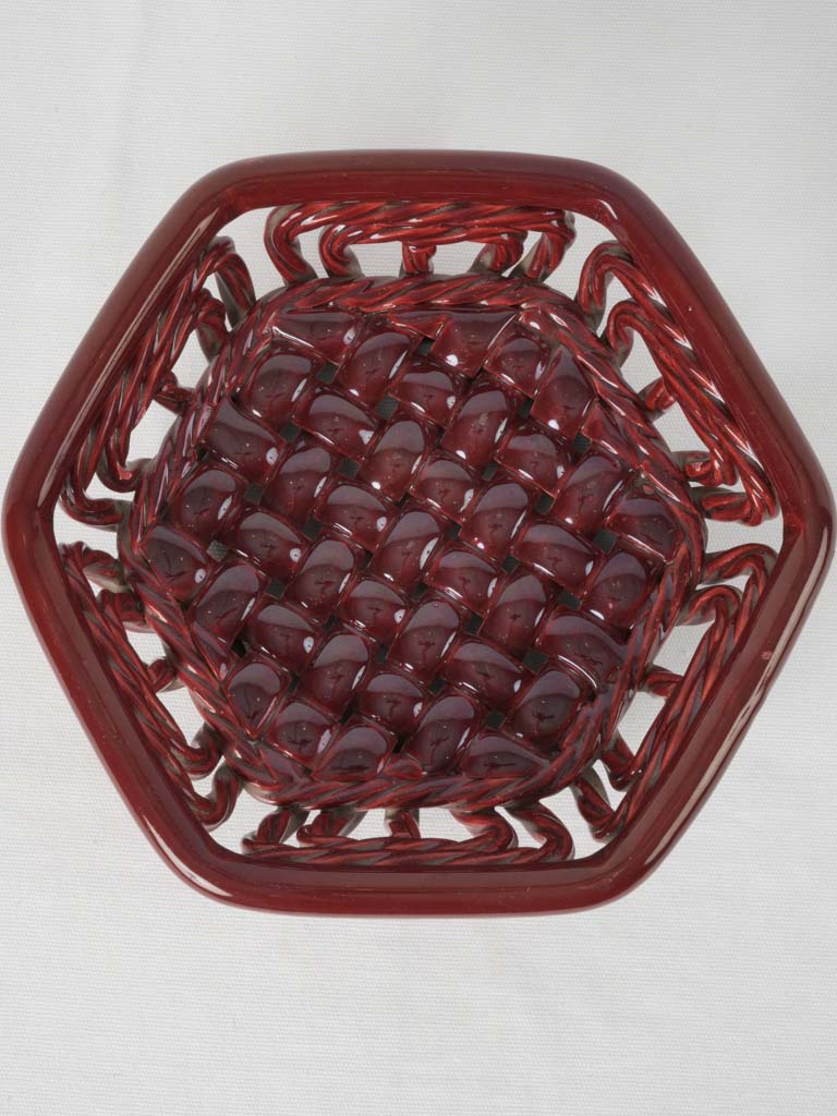 Classic French lattice fruit bowl