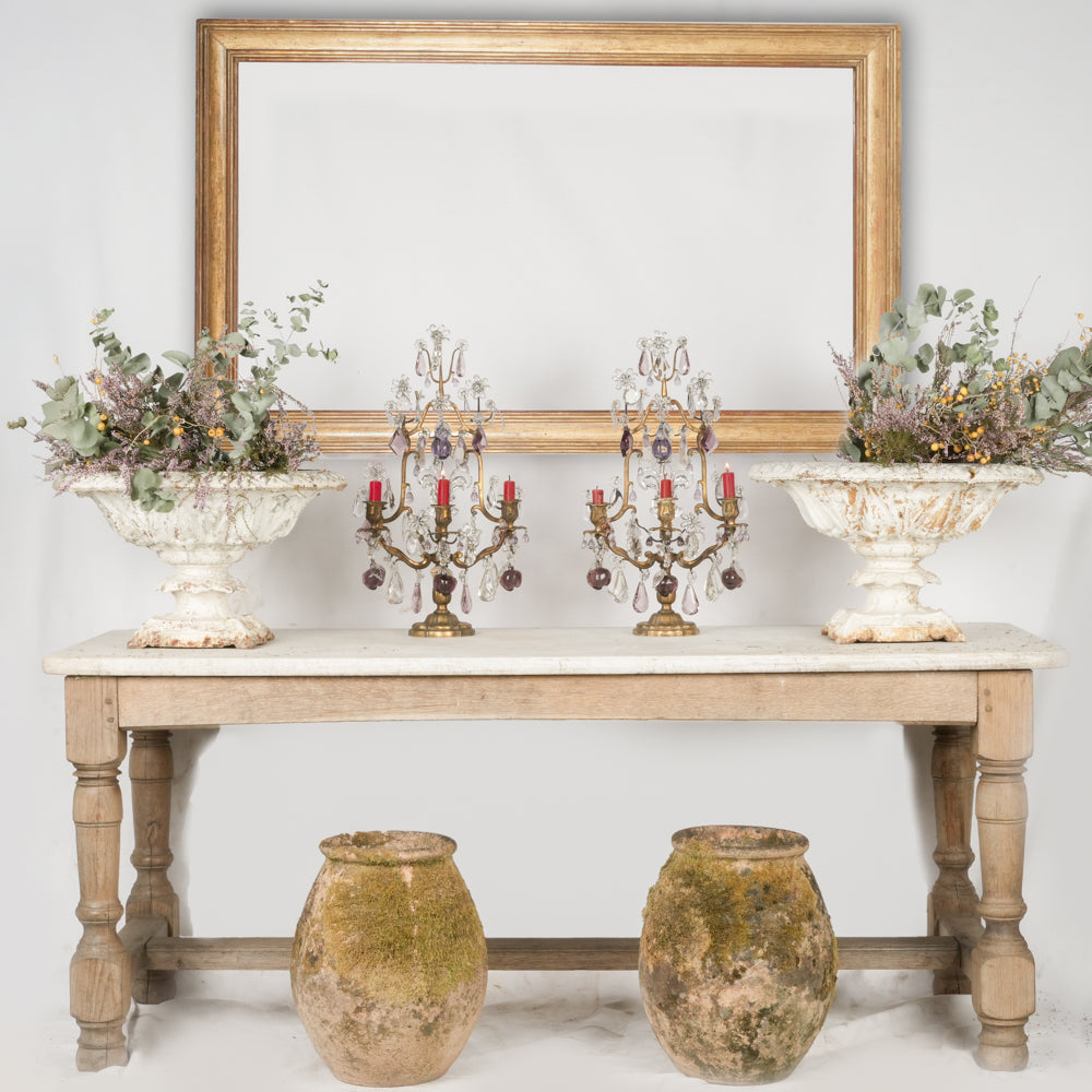 Charming rustic oak small dining table