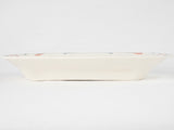 Asparagus barbotine serving platter w/ purple border - Digoin Sarreguemines 9" x 16¼"