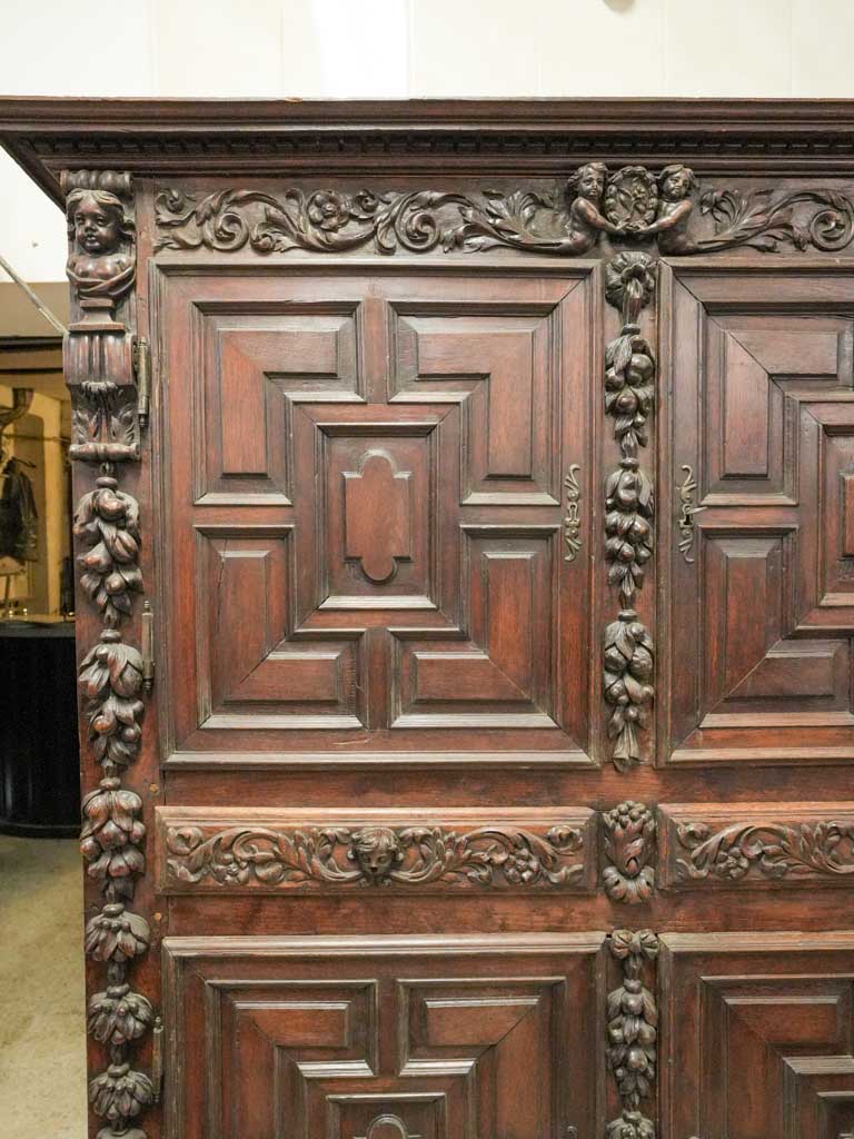 Timeworn patina Baroque cabinet