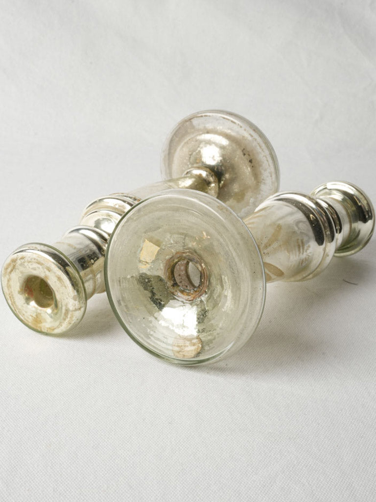 Atmospheric slender French candlesticks  