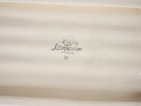 Asparagus barbotine serving platter w/ purple border - Digoin Sarreguemines 9" x 16¼"