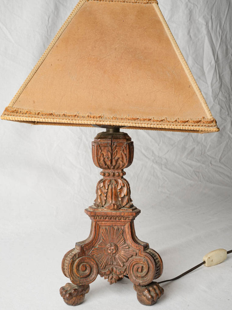 Vintage ecclesiastical table lamp