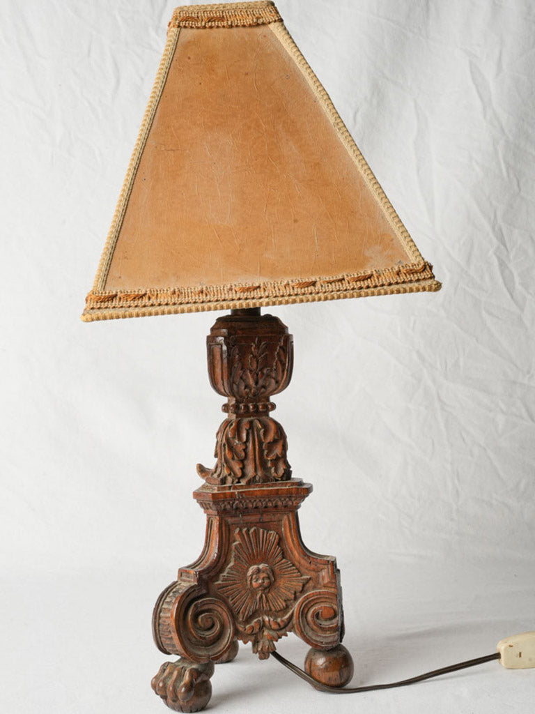 Ornate 19th-century French lamp