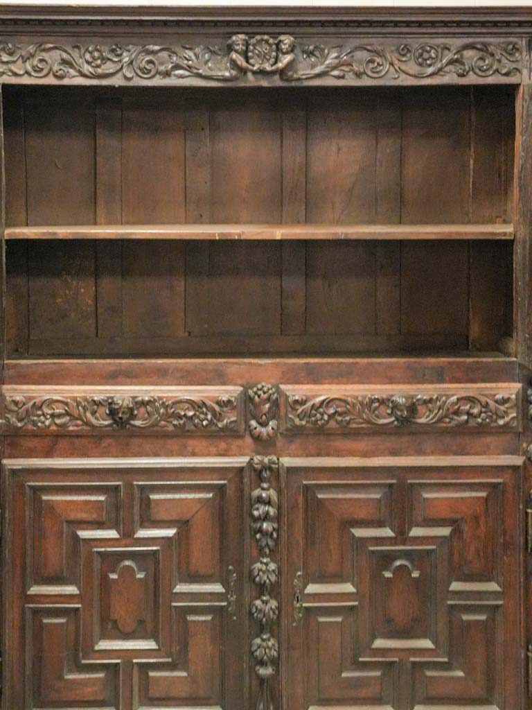 Elegant antique storage cabinet