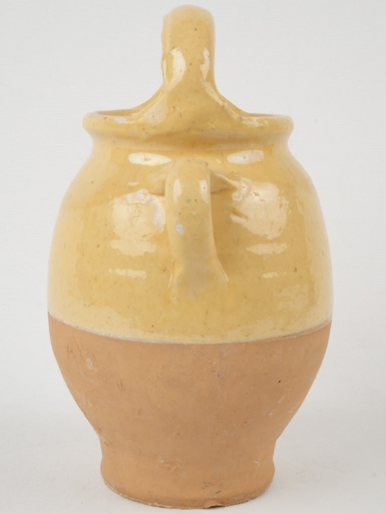 Charming Pale Yellow Glazed Pitcher