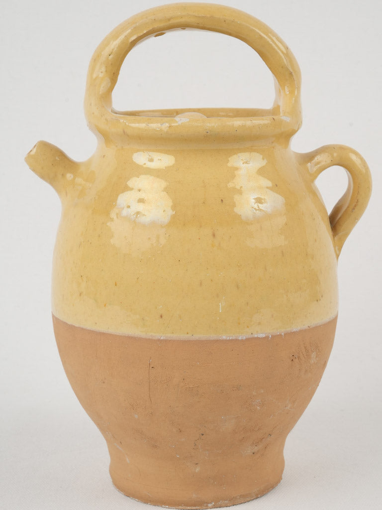 Antique Glazed Provencal Water Pitcher