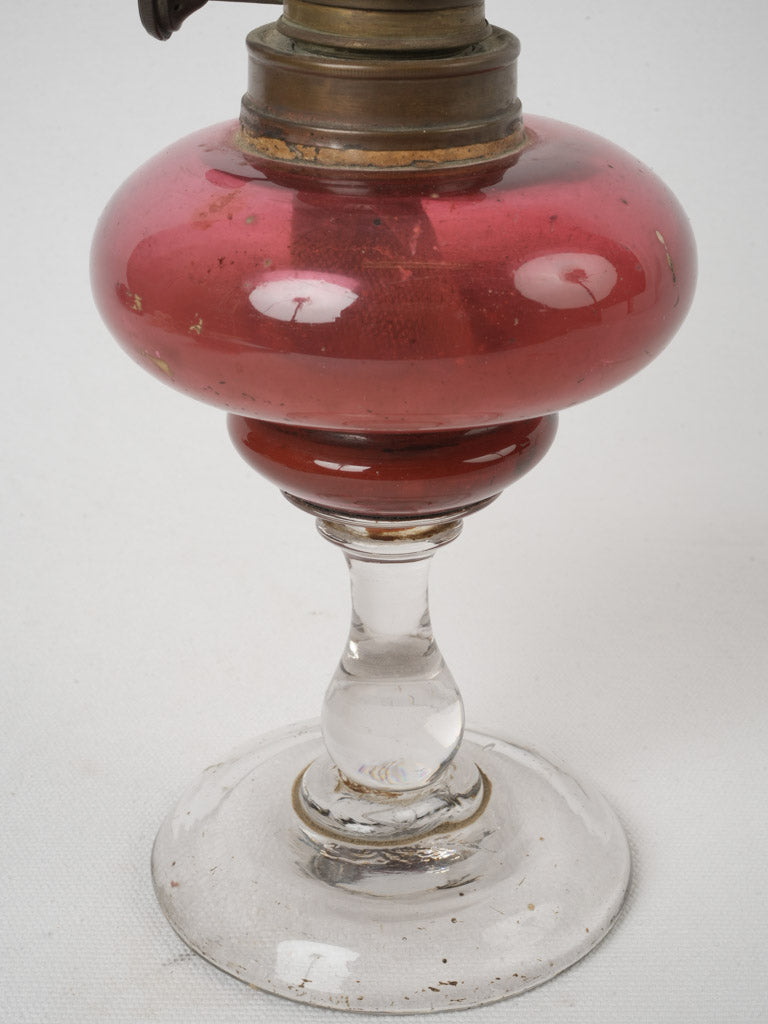 Ornate brass burner lamp  
