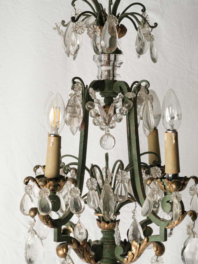 Vintage French crystal chandelier  