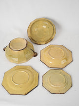 Weathered artisan pottery with character
