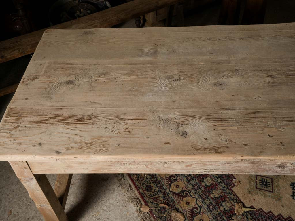 Distinctive pine table with drawers