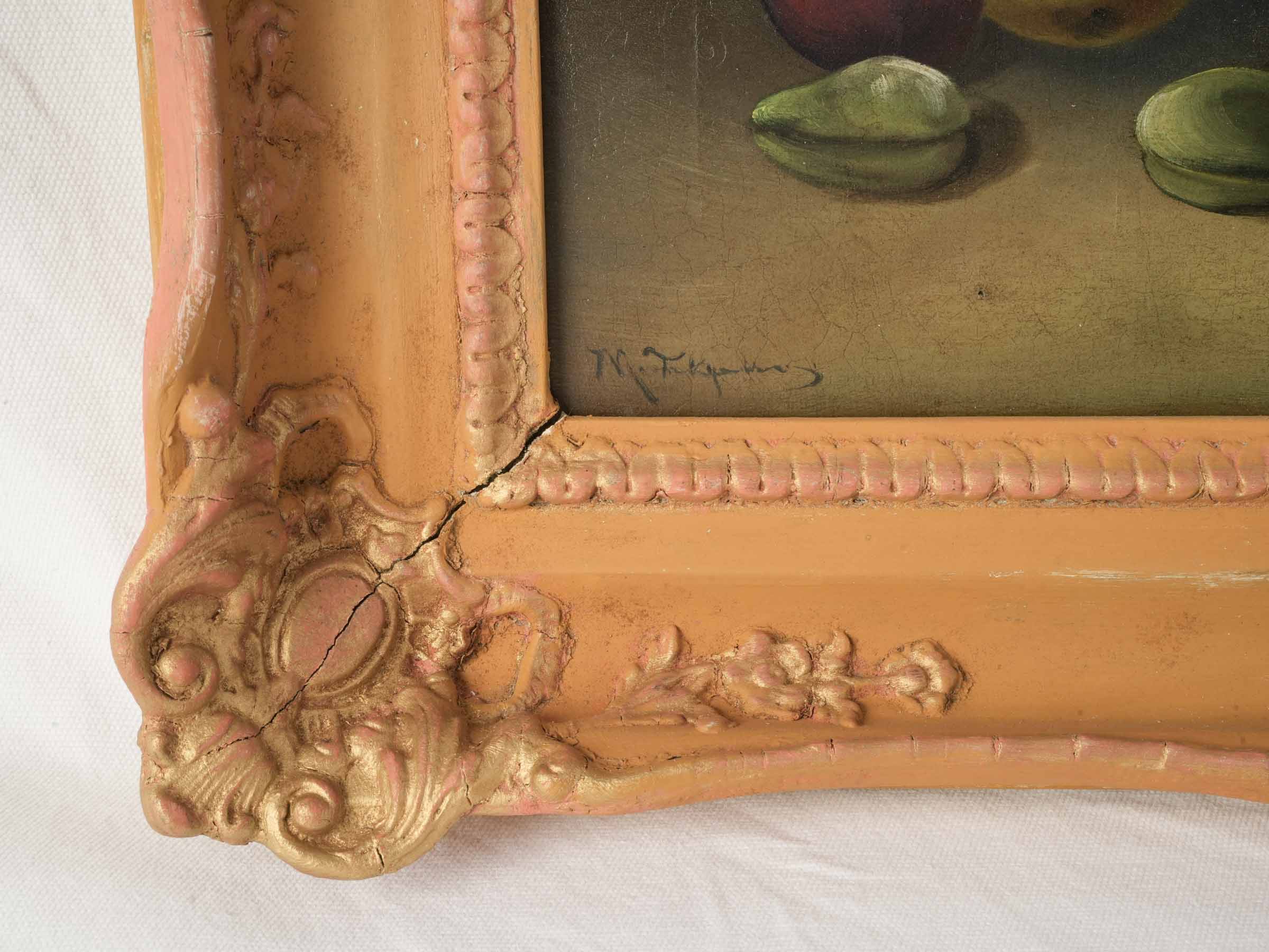 French Still Life with Summer Fruit, Late 19th Century - 23¼" x 28"